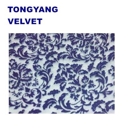 Chian textile woven Burn Out Velvet fabric